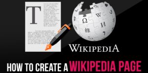 how to create wikipedia page
